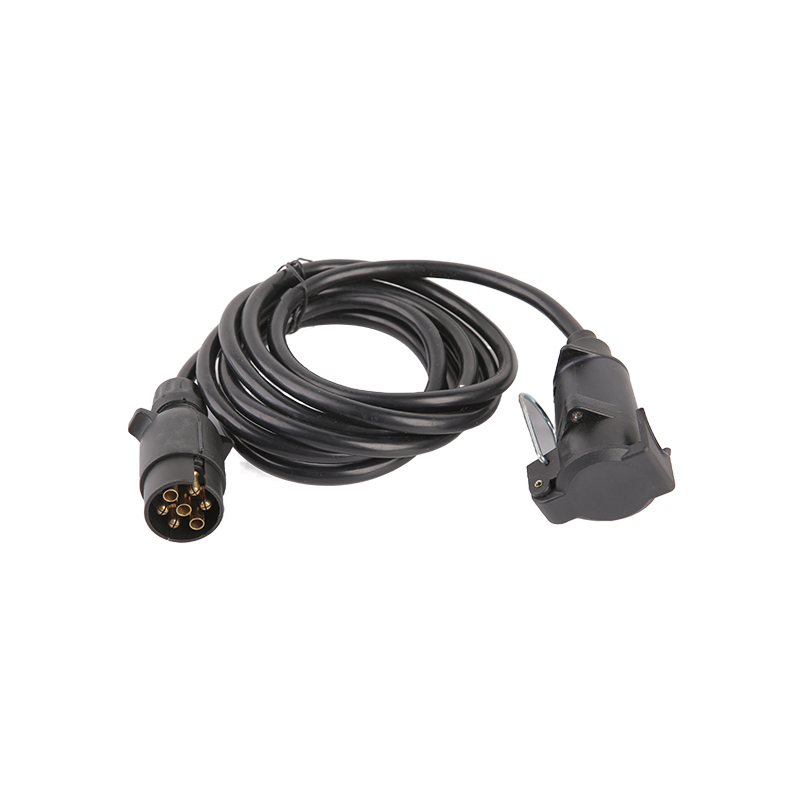 Bobina a spirale in PU nera a 7 poli JH018