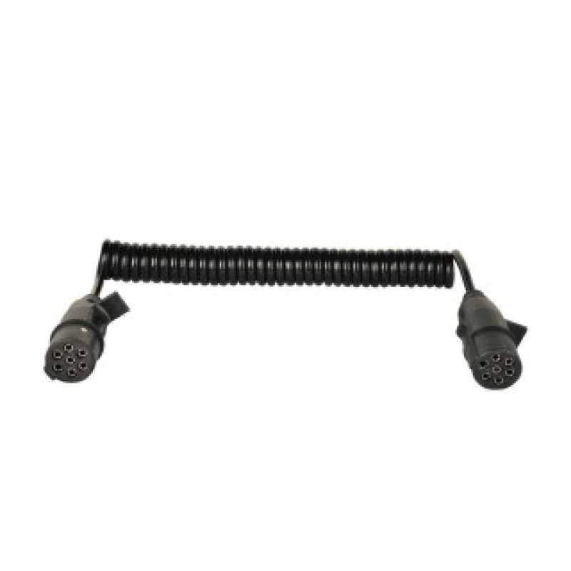 Bobina a spirale in PU a 7 poli, 2 tappi in plastica 24 V, tipo N, lunghezza cavo 1 m, 2 m, 3 m..... JH016-C