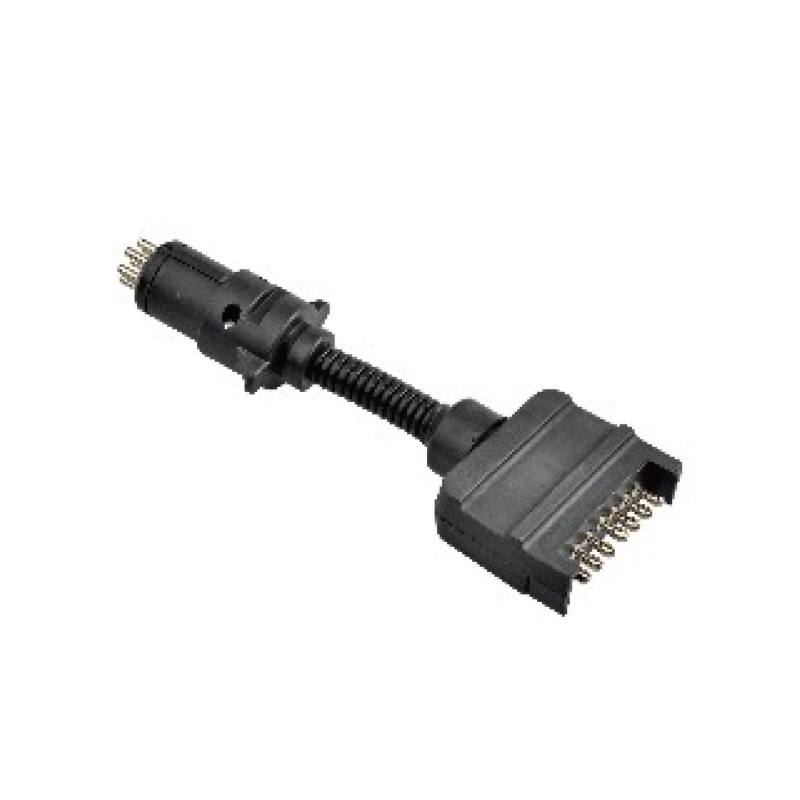 Presa piatta a 7 pin sull'auto a spina rotonda piccola a 7 pin sul rimorchio JH019-B