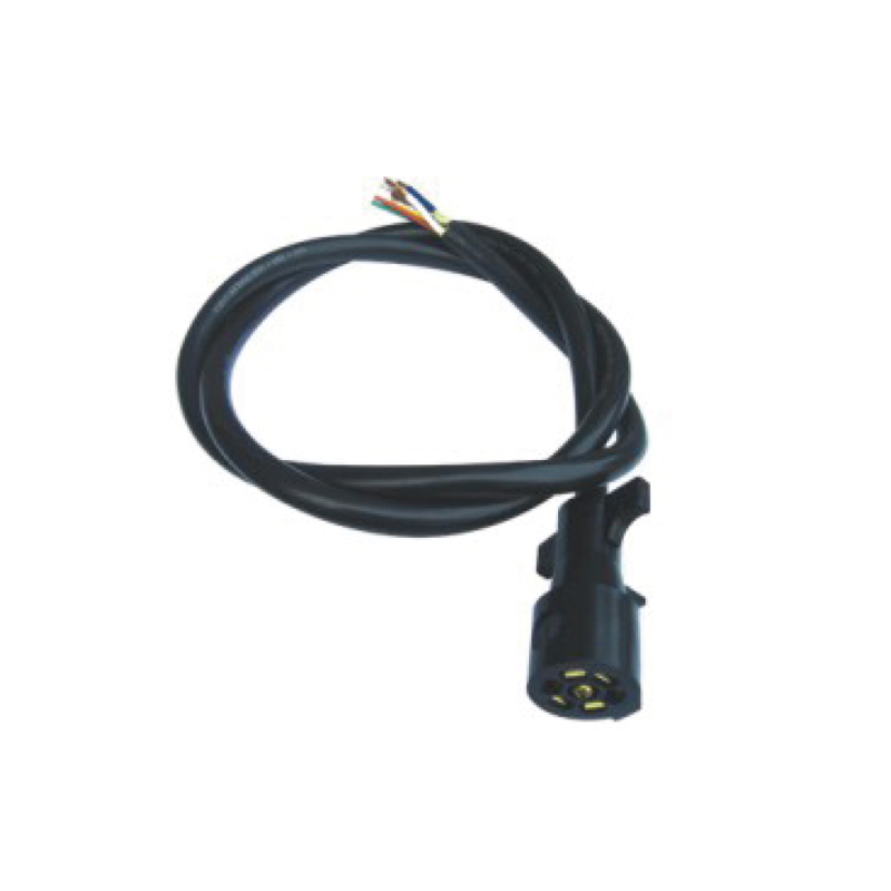 Bobina diritta in PVC a 7 poli con una spina in plastica, lunghezza cavo 1 m, 2 m, 3 m ..... JH066