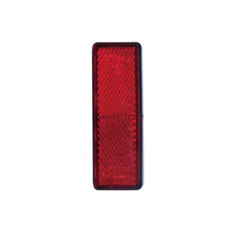 Riflettore rettangolare con certificato ADR ed E-Mark bianco/ambra/rosso JH109-A